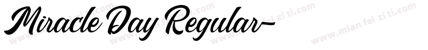 Miracle Day Regular字体转换